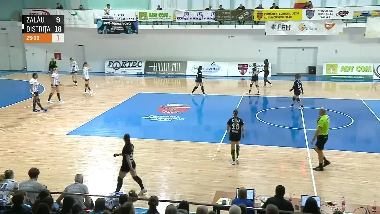 HC Zalău - Gloria Bistrița | Finalul primei reprize (Pro Arena și VOYO, 14.01.2026)